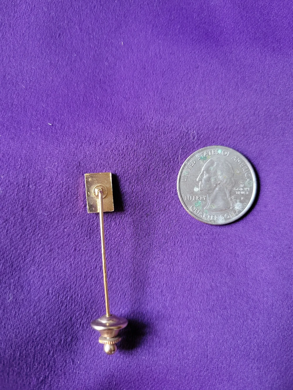 Blue Enamel Stick Pin - Men's Jewelry RARE VINTAGE